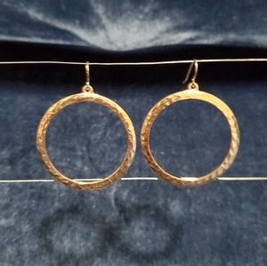 Old Navy hammered gold earrings